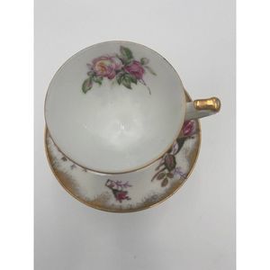 Vintage Footed Demitasse and saucer Lefton China